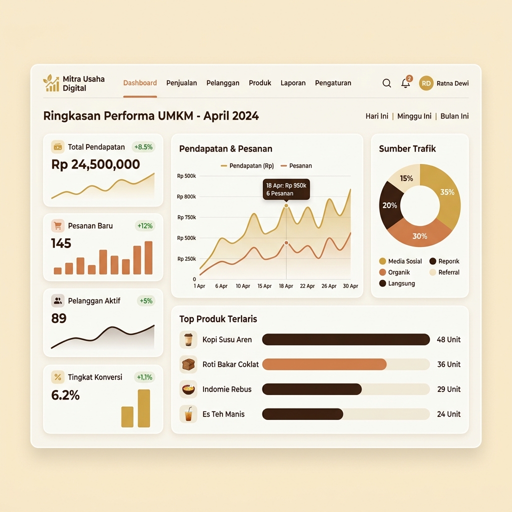Preview Dashboard Analitik